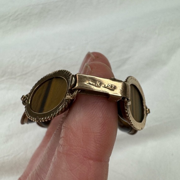 Vintage tiger eye bracelet from the 1940s in great condition. Clasp works well. - Picture 4 of 5
